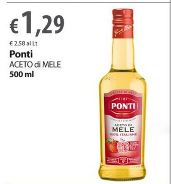 Extra Supermercati Ponti Aceto di Mele 500 ml offerta