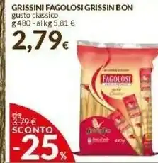 Doro Supermercati Grissin Bon - Fagolosi Gusto Classico 480 G(ml) offerta
