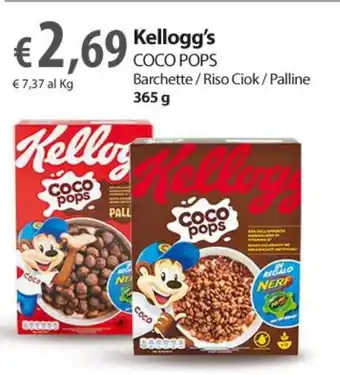 Extra Supermercati Kellogg's Coco Pops Barchette/ Riso Ciok / Palline 365 g offerta