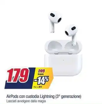 Trony AirPods con custodia Lightning (3° generazione) offerta