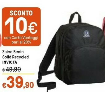 Iper La Grande Invicta Zaino Benin Solid Recycled offerta
