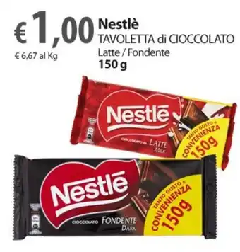Extra Supermercati Nestlè Tavoletta di Cioccolato 150 g offerta