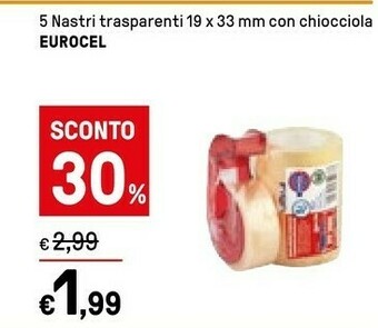 Eurocel 5 Nastri Trasparenti Con Chiocciola