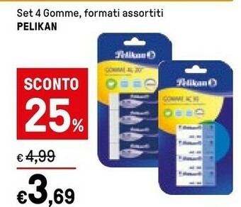 Pelikan Set 4 Gomme
