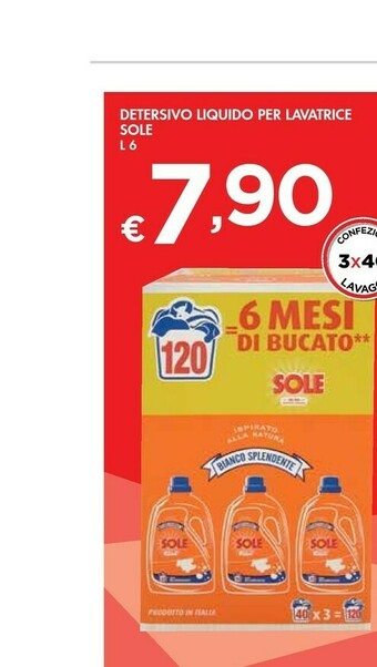 Bennet Sole Detersivo Liquido Per Lavatrice offerta