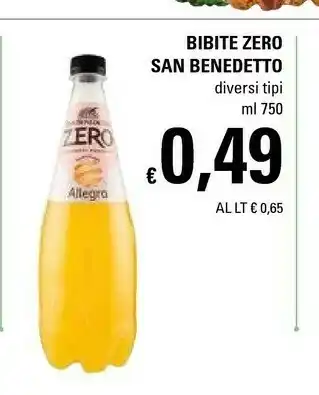 Basko San Benedetto Chinotto Zero 750 G(ml) offerta