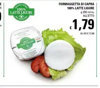 Basko 100% Latte Ligure Formaggetta Di Capra 250g offerta