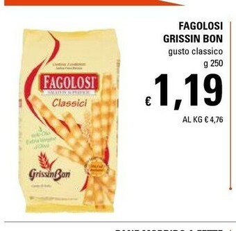 Grissin bon Fagolosi Gusto Classico 250 G(ml)