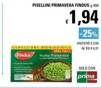 Findus Pisellini Primavera 450 G(ml)