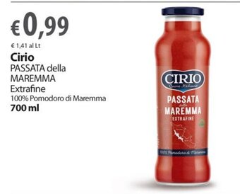 Extra Supermercati Cirio Passata della Maremma 700 ml offerta