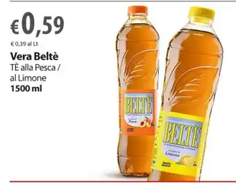 Extra Supermercati Vera Beltè Tè alla Pesca/ al Limone 1500 ml offerta
