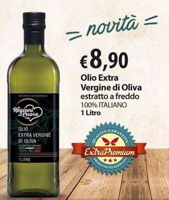 Extra Supermercati Olio Extra Vergine di Oliva estratto a freddo 1 Litro offerta