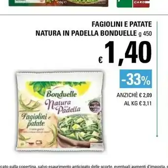 Basko Bonduelle Fagiolini E Patate Natura In Padella 450 G(ml) offerta