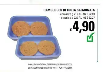 Basko Hamburger Di Trota Salmonata offerta
