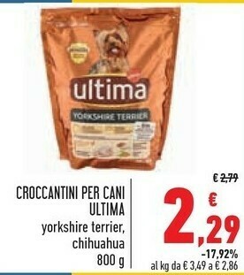 Conad Ultima Croccantini Per Cani 800 G offerta