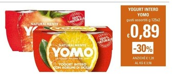Yomo Yogurt Intero Con Fragole E More 250 G(ml)