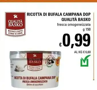 Basko Ricotta Di Bufala Campana Dop Qualita Basko offerta