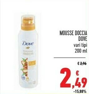 Conad Dove Mousse Doccia offerta