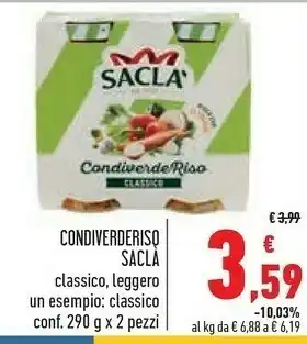 Conad Saclà Sacla Condiverso offerta