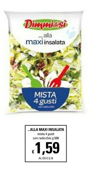 Basko Dimmidisì Dimmi Di Si Alla Maxi Insalata offerta