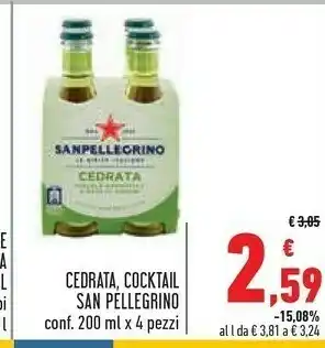 Conad San Pellegrino Cocktail 200 Ml offerta