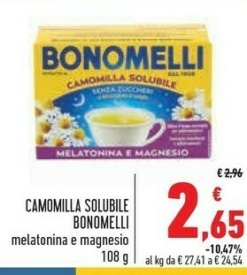 Conad Bonomelli Camomilla Solubile offerta