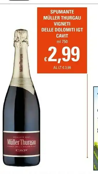 Basko Muller Thurgau Vigneti Delle Dolomiti Igt Cavit offerta