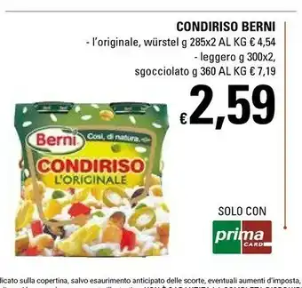 Berni Condiriso L'Originale
