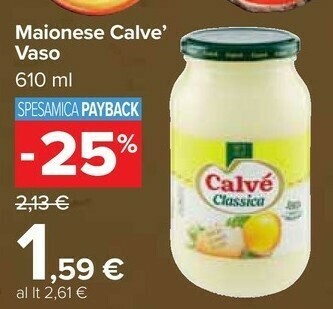 Carrefour Market Calvè Maionese Classica offerta