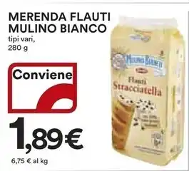 Ipercoop Mulino bianco merenda flauti offerta