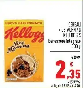 Conad Kelloggs Kellogs Cereali Nice Morning 500g offerta