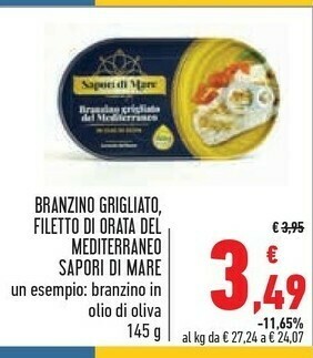 Sapori Di Mare Branzino Grigliato Filetto Di Orata Del Mediterraneo