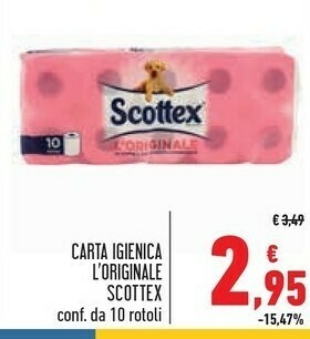Conad Scottex Carta Igienica L'originale offerta