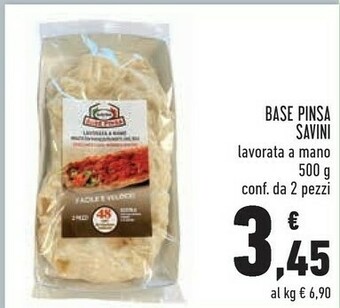 Conad Savini Base Pinsa Lavorato A Mano offerta
