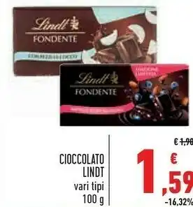 Conad Lindt Lindt - Cioccolato Bianco 100 g(ml) offerta