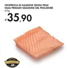 Bennet Selezione del pescatore ventresca di salmone senza pelle tagli pregiati offerta