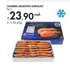 Bennet Gamberi argentini surgelati offerta