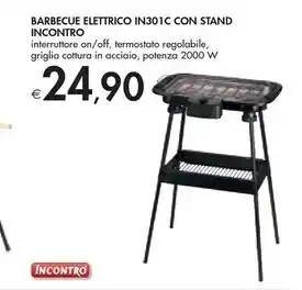 Bennet Incontro barbecue elettrico in301c con stand offerta
