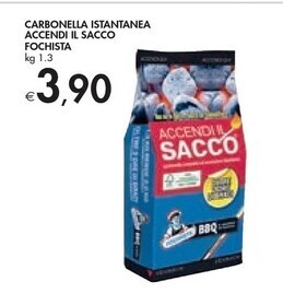 Bennet Fochista carbonella istantanea accendi il sacco offerta