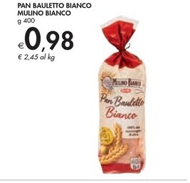 Bennet Mulino bianco pan bauletto bianco offerta