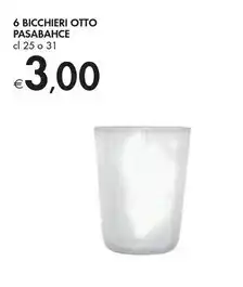Bennet Pasabahce 6 bicchieri otto offerta