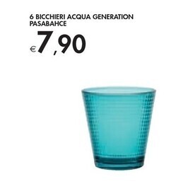 Bennet Pasabahce 6 bicchieri acqua generation offerta