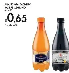 Bennet San pellegrino aranciata o chino offerta