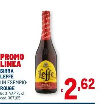 Metro Birra Leffe Rouge VAP 75 cl offerta