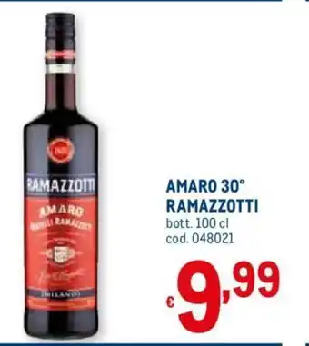 Metro Ramazzotti Amaro 30° 100 cl offerta