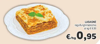 Crai Lasagne ragù/funghi/radicchio offerta