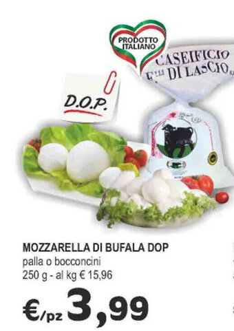 Crai Mozzarella di Bufala DOP palla o bocconcini 250 g offerta