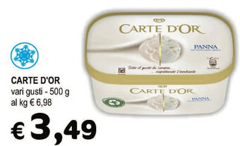 Crai Carte D'Or vari gusti 500 g offerta