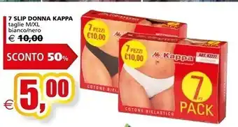 Il Gigante Kappa 7 slip donna offerta
