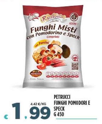 Deco Supermercati Petrucci Funghi Pomodori e Speck g 450 offerta